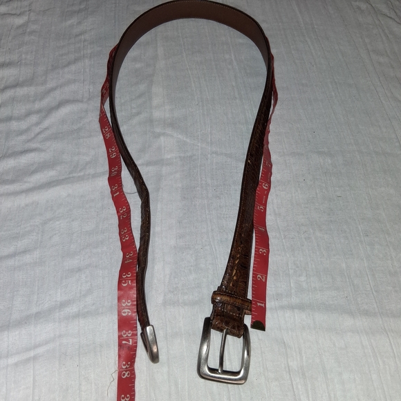 Brighton Brown Leather Belt with Silver Buckle - Picture 10 of 10